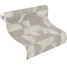 Papier peint intissé 521351 Concrete cercles gris