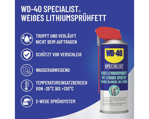 WD-40 Specialist Weißes Lithium Sprühfett Dose