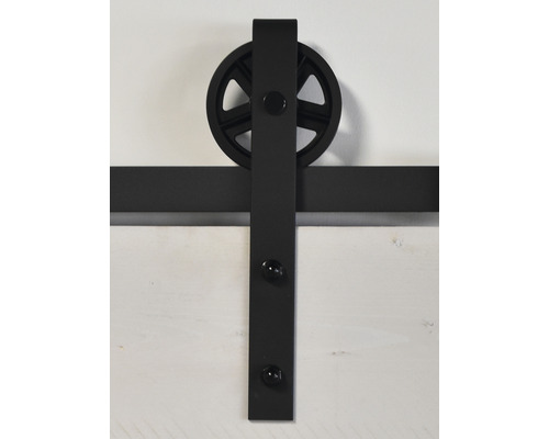 Quincaillerie pour porte coulissante avec rouleau et rail