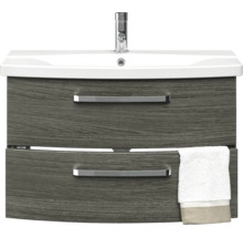 Waschtischunterschrank mit Waschbecken und zwei Schubladen