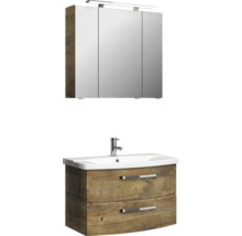 Waschtisch mit Unterschrank und Spiegelschrank für das Badezimmer