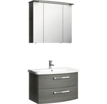Waschtischunterschrank mit Waschbecken und Spiegelschrank für das Badezimmer