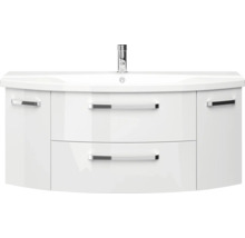Waschtischunterschrank mit Waschbecken und zwei Schubladen