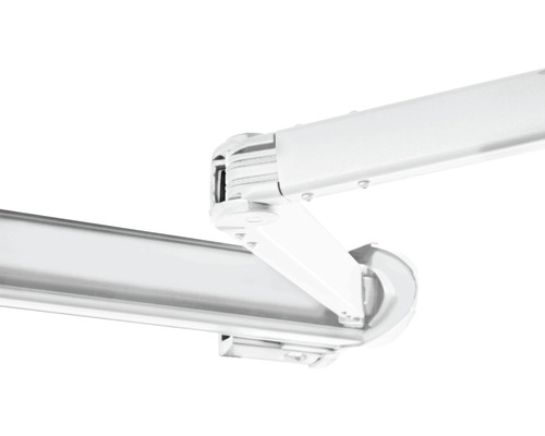 Detailaufnahme des Gelenkarms einer Markise