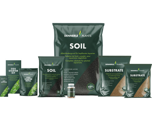 Dennerle Plants Aquarienbepflanzungsprodukte inklusive Bodengrund, Substrat und Dünger