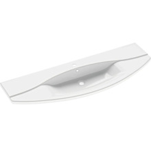 Badmöbelset 3-teilig Pelipal xpressline 4010 BxHxT 144 x 200 x 49,5 cm Frontfarbe graphit struktur quer mit Waschtisch Keramik weiß und Keramik-Waschtisch Waschtischunterschrank Spiegelschrank mit LED-Beleuchtung Griff chrom glanz 4010.1400119 40101400119