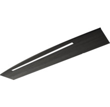 Dunkle Holzdekor-Deckenleuchte mit LED-Streifen