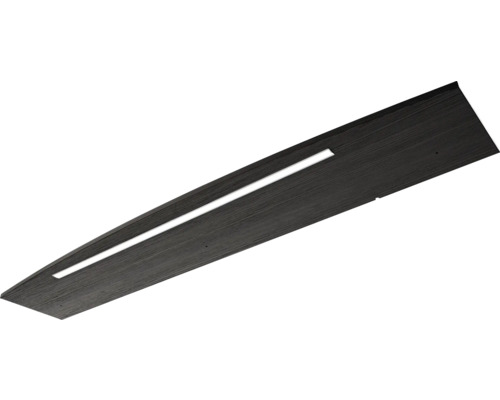 Dunkle Holzdekor-Deckenleuchte mit LED-Streifen
