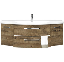 Waschtischunterschrank mit Waschbecken und Handtuch