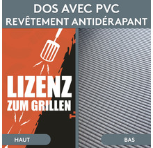 Grillmatte mit PVC-Rückseite und Antirutschbeschichtung