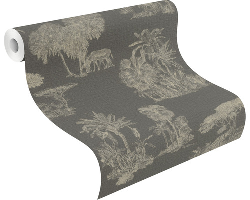 Tapetenrolle mit exotischem Dschungelmuster