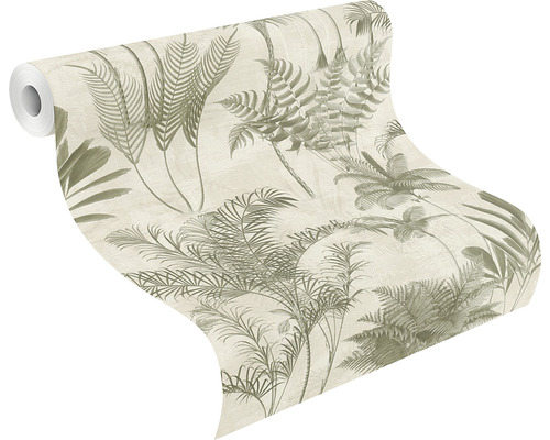 Rouleau de papier peint avec motif de plantes