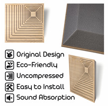Panneau acoustique ACER blanc 500 x 500 x 57 mm