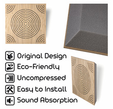 Panneau acoustique CIRCULO blanc 500 x 500 x 57 mm
