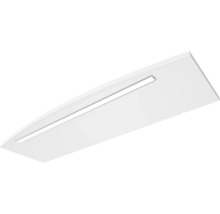 Weiße LED Deckenleuchte mit rechteckigem Lichtausschnitt.