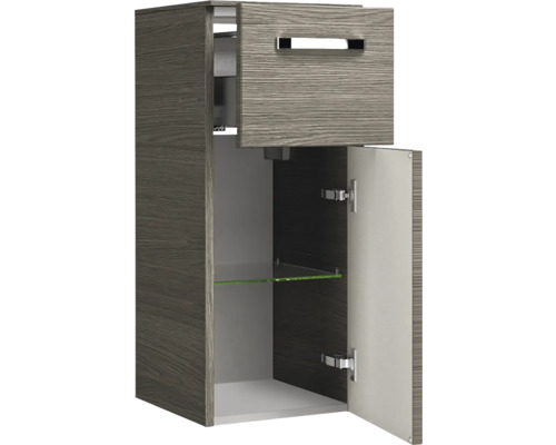 Badezimmerschrank mit Schublade, Tür und Glasablage
