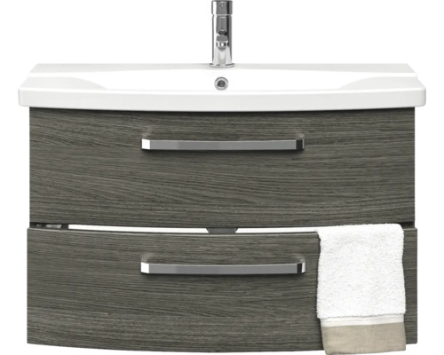 Waschtischunterschrank mit zwei Schubladen, Waschbecken und Armatur