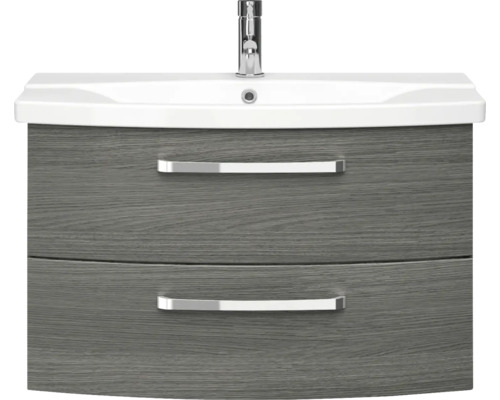 Waschtischunterschrank mit zwei Schubladen, Waschbecken und Armatur