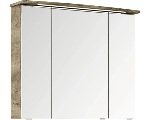 Spiegelschrank mit drei Türen und Beleuchtung