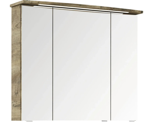 Spiegelschrank mit drei Türen und Beleuchtung