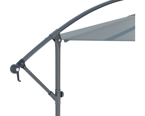 Vue détaillée d''un parasol avec armature et toit