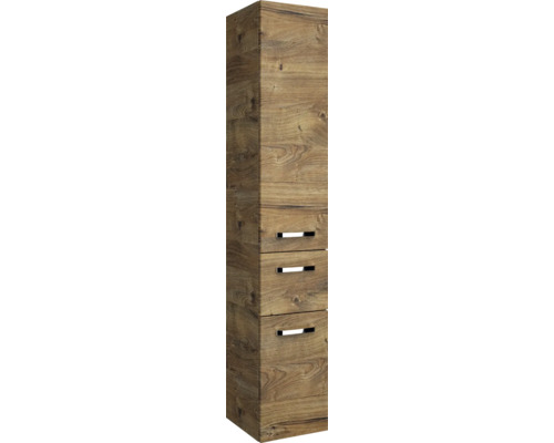 Hochschrank mit drei Schubladen im Holzdesign