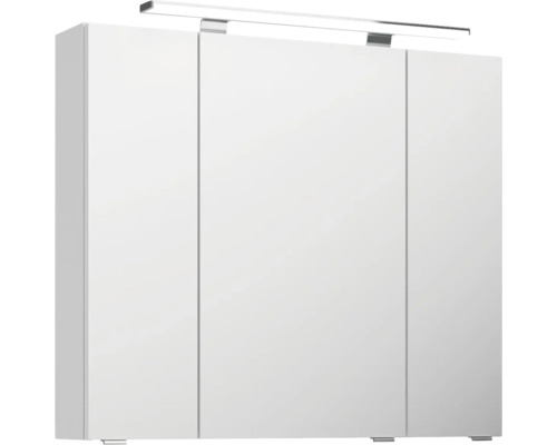 Weißer Spiegelschrank mit Beleuchtung