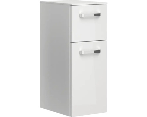 Weißer Badschrank mit zwei Schubladen