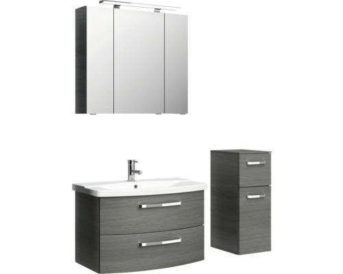 Ensemble de salle de bains avec armoire de toilette, meuble vasque et meuble bas