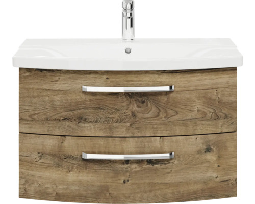 Waschtischunterschrank mit zwei Schubladen und Waschbecken