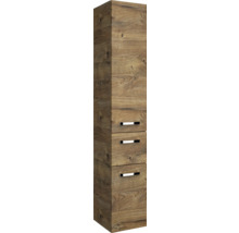 Hochschrank mit drei Schubladen und Holzoptik