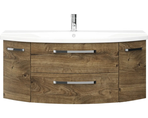 Waschtischunterschrank mit Waschbecken und Armatur