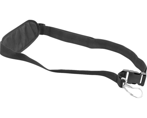 Tragegurt für Gartengeräte mit Schulterpolster und Karabinerhaken