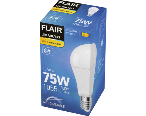 Flair LED Lampe A60 E27 nicht dimmbar