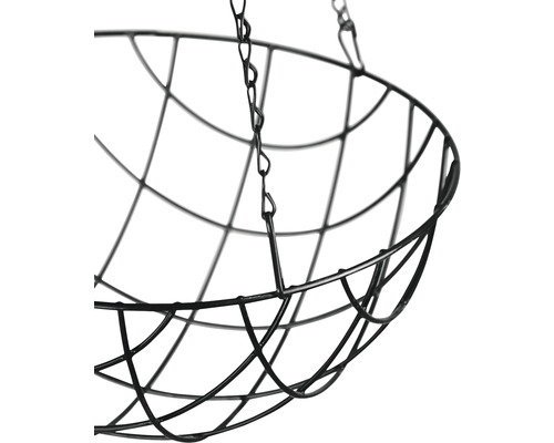 Hängender Blumenkorb aus Metall mit Kette