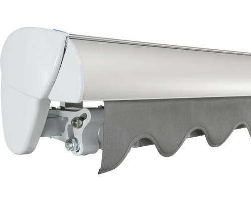 Store de terrasse avec lambrequin