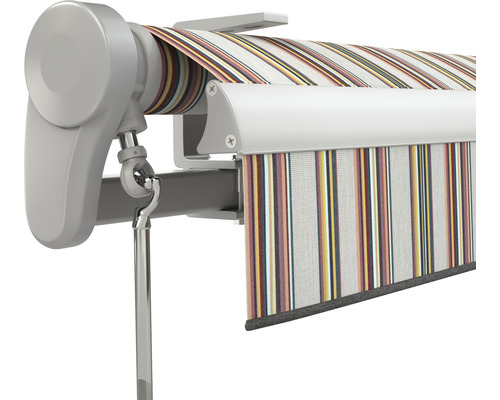 Vue détaillée d''un store rayé