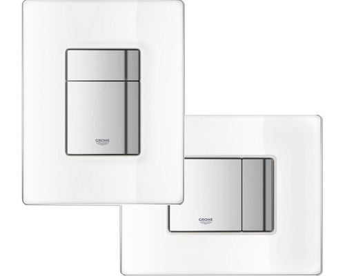 Zwei Betätigungsplatten von Grohe für Spülkästen