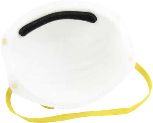 Masque respiratoire avec coussinet nasal et élastiques