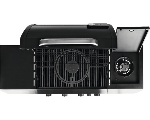 Gasgrill mit Seitenbrenner und Grillrost