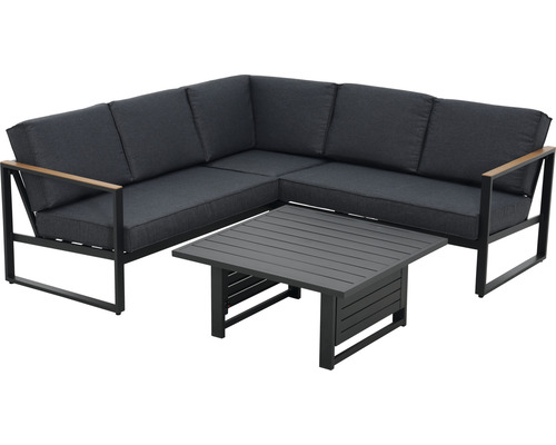 Ensemble de salon d''angle avec table pour l''extérieur