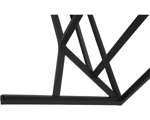 Vue détaillée d''un piètement de table en métal