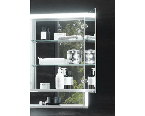 Armoire de toilette KEUCO Royal Lumos 140 x 16,5 x 73,5 cm argent 3 portes LED IP 24 14306171304 Armoire de toilette KEUCO Royal Lumos 140 x 16,5 x 73,5 cm argent 3 portes LED IP 24 14306171304