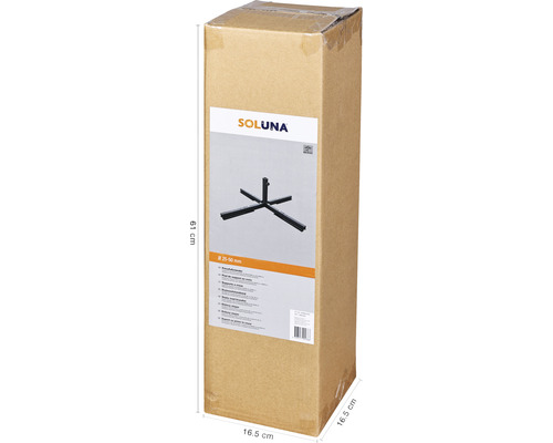 Verpackter Sonnenschirmständer von Soluna