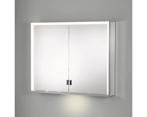 Armoire de toilette avec éclairage et deux portes