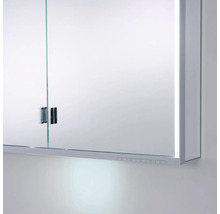 Armoire de toilette à miroir avec éclairage et deux portes