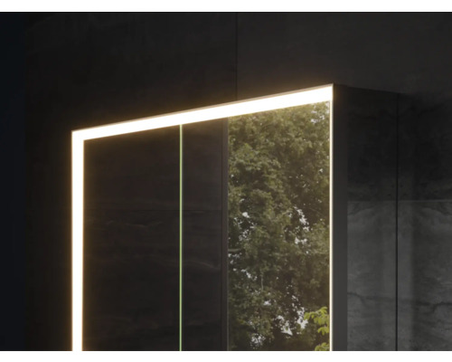 Armoire de toilette éclairée avec réflexion