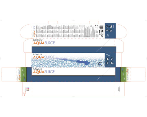 Verpackung der Flowclear Aquasurge Poolreinigungsbürste