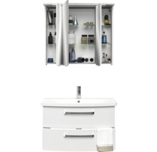 Waschtisch mit Unterschrank und Spiegelschrank für das Badezimmer