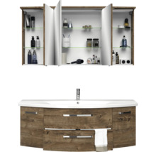 Badezimmermöbel-Set mit Spiegelschrank und Waschtischunterschrank